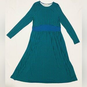 Boden | Dresses | Boden Thea Midi Dress Veridian Green Geo Charm | Poshmark